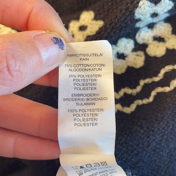 𝅺lucky Lotus Aztec dark gray open front cardigan. - Picture 9 of 11